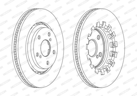 Диск гальмівний ferodo ddf2268c