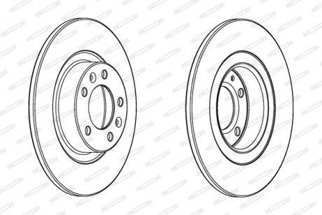 Диск тормозной ferodo ddf2297c