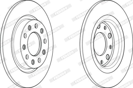 Диск тормозной ferodo ddf2333c