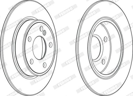 Диск гальмівний ferodo ddf2335c