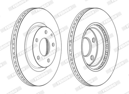 Диск тормозной ferodo ddf2465c