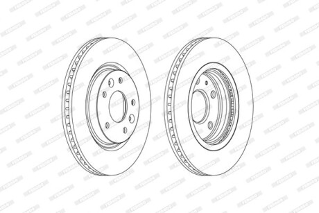 Гальмівний диск ferodo ddf2466c