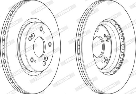 Диск тормозной ferodo ddf2473c