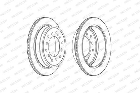 Гальмівний диск ferodo ddf2505c