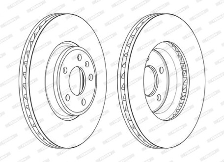 Диск гальмівний ferodo ddf2596c1 (фото 1)