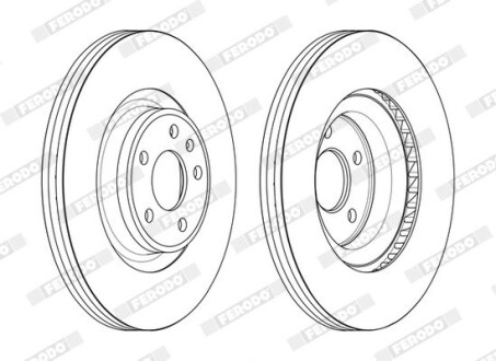 Гальмівний диск ferodo ddf2597c-1