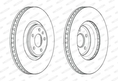 Гальмівний диск ferodo ddf2598c1