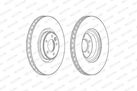 Диск гальмівний ferodo ddf2601c1 (фото 1)