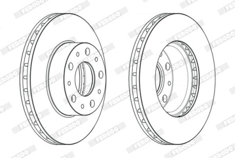 Диск гальмівний ferodo ddf2659