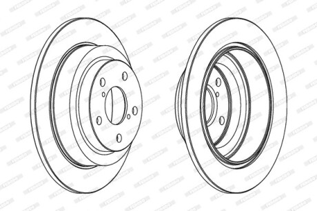 Диск тормозной ferodo ddf678c