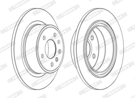 Диск тормозной ferodo ddf698c (фото 1)