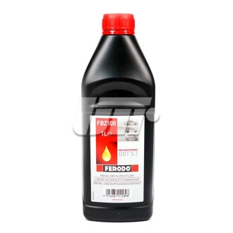 Жидкость тормозная DOT 5.1 BRAKE FLUID ferodo fbz100