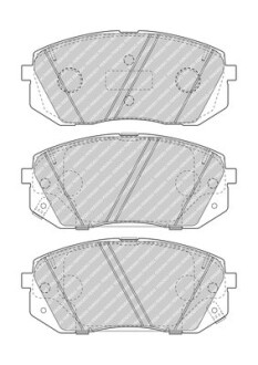 Комплект гальмівних колодок ferodo fdb5039 (фото 1)