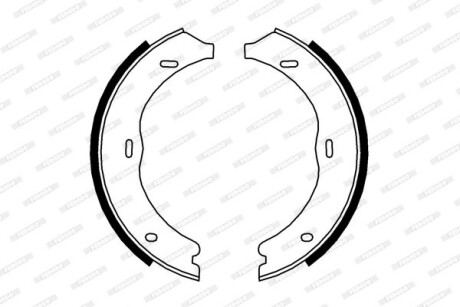 Колодки гальмівні барабанні ferodo fsb4003