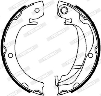 Колодки гальмівні барабанні ferodo fsb4036
