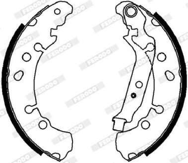 Колодки гальмівні барабанні ferodo fsb4037