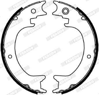 Колодки тормозные барабанные ferodo fsb4064