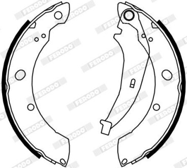 Гальмівні колодки, барабанні ferodo fsb4074