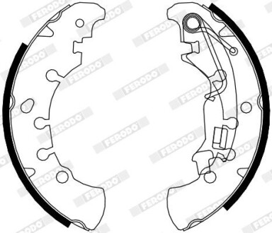 Колодки гальмівні барабанні ferodo fsb4076