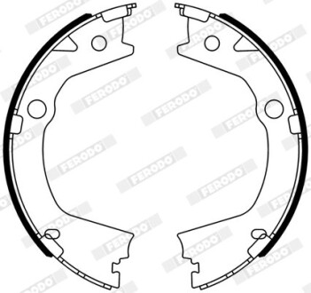 Гальмівні колодки, барабанні ferodo fsb4318