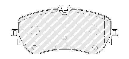 Колодки тормозные дисковые (комплект 4 шт.)) ferodo fvr5068