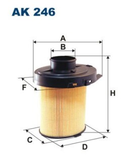 Фільтр повітряний filtron ak246