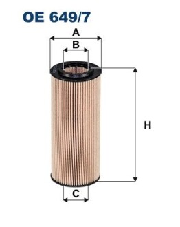 Фільтр масляний filtron oe6497