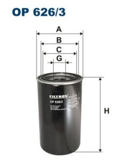 Фільтр оливи filtron op6263