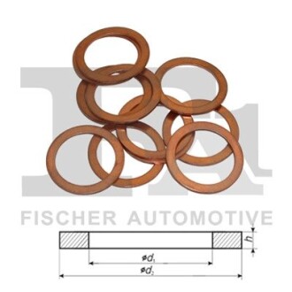 Кільце ущільнююче мідне 10x15x1 mm (Fischer) fischer Automotive One (FA1) 615.590.100