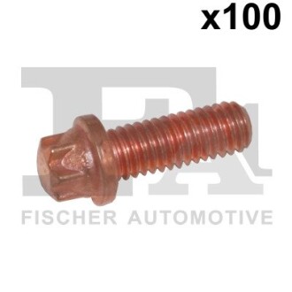 Болт с головкой системы TORX из черного металла fischer Automotive One (FA1) 982-T06-516.100