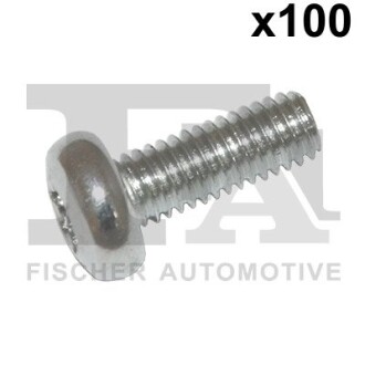 Болт с головкой системы TORX из черного металла fischer Automotive One (FA1) 982-T06-817.100