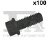 Болт з головкою системи TORX з чорного металу fischer Automotive One (FA1) 982T08121100 (фото 1)