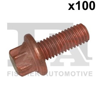 Болт с головкой системы TORX из черного металла fischer Automotive One (FA1) 982-T08-721.100