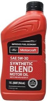 Олива моторна Motorcraft Synthetic Blend 5W-30, 0,946л. ford xo5w30q1sp