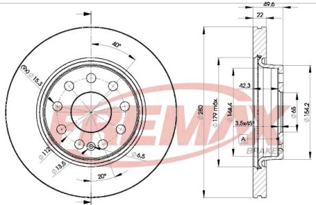 Диск тормозной fremax bd-5614