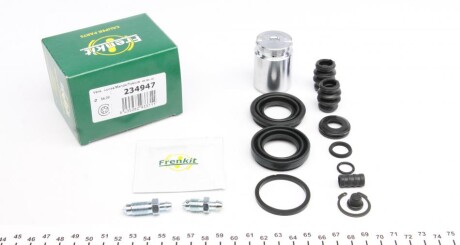 Ремкомплект суппорта (заднего) Mazda 6/Nissan Primera 96-08 (d=34mm) (+поршень с механизмом) (Tokic) frenkit 234947