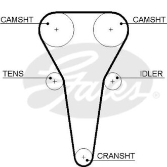 Ремень ГРM gates 5567XS