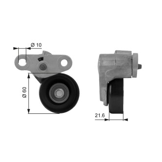 Роликовый модуль натяжителя ремня gates t38159