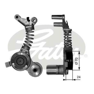 Натяжник ременя генератора Audi A4/A6 3.0 00-06 gates t38406