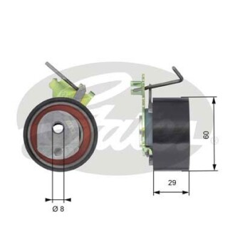 Ролик модуля натяжителя ремня gates t43088