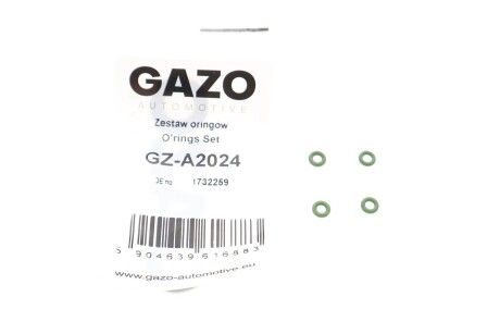 Прокладка уплотнительная форсунки Ford/Citroen/Peugeot 1.6 HDi 09- (кольцо) (к-кт 4шт) gazo gza2024 (фото 1)