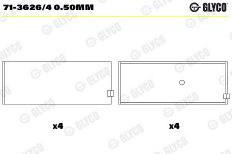 Glyco 71-3626/4 0.50MM