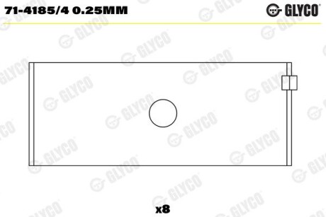 Glyco 71-4185/4 0.25MM