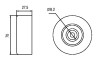 Ролик приводного ремня AUDI, VW 1.0-1.4i, 1.7-1.9D, SDI 95 (выр-во) gmb gta0190 (фото 4)