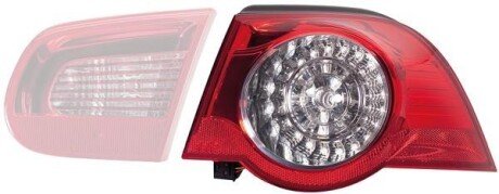 VW Задній ліхтар лівий LED EOS (1F7, 1F8) 06-15 hella 2VA 009 246-091