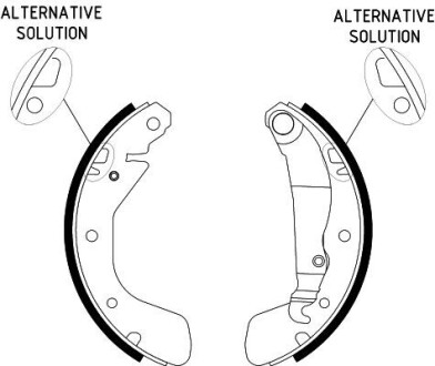 Колодки тормозные барабанные; задн. hella 8DB355001301