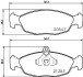 OPEL гальмівні колодки передні Astra F 91-,Vectra A 88-,Daewoo Lanos,Nexia hella 8DB355007531 (фото 2)