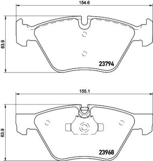 Колодки гальмівні дискові комплект; передн. hella 8DB355011321