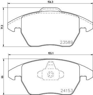 Тормозные колодки, комплект hella 8DB355011811