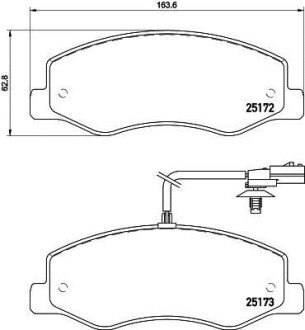 NISSAN Гальмівні колодки задн. (сист. Brembo) NV400 11-, OPEL, RENAULT hella 8DB 355 015-311